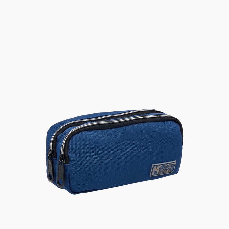 Must Solid Blue Pencil Pouch for Kids - Image 2
